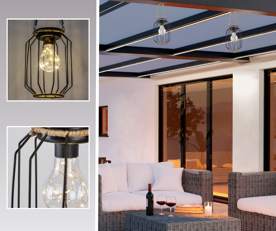 Sluis 77046 firmy Rábalux, modna gwiazda lamp solarnych.