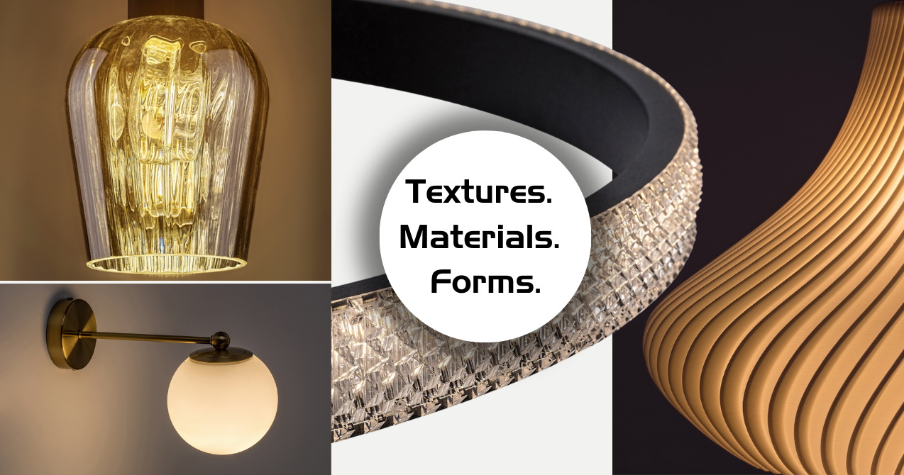 Tekstury, kształty i materiały w świecie lamp